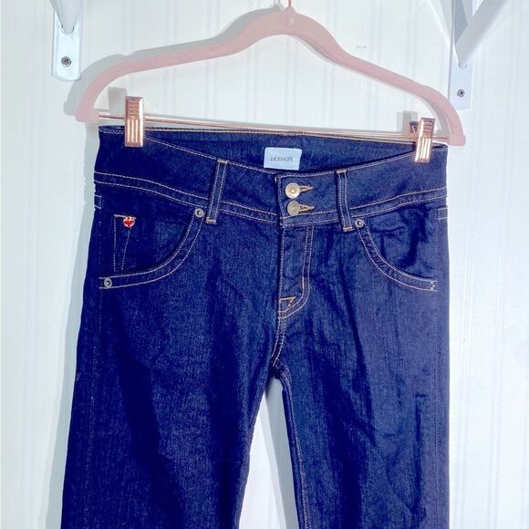 Hudson‎ Dark Washed Signature Bootcut Jeans Sz 27 - Picture 2 of 6